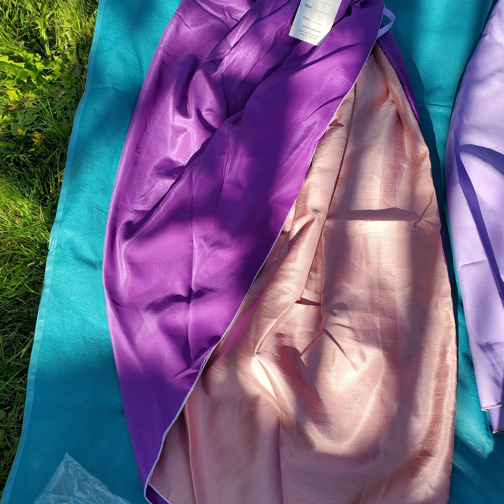 Chic Midi Wrap Skirt in Purple and Pink